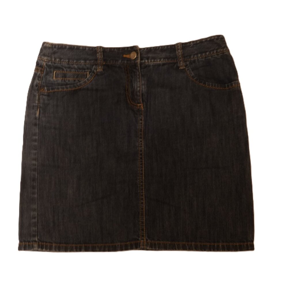 Loft Petite Jean Skirt (size 2P)